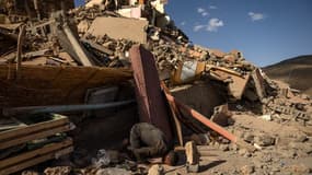 Des dégâts dans le village d'Imi N'Tala, dans le centre du Maroc, après le séisme meurtrier du 8 septembre 2023. 