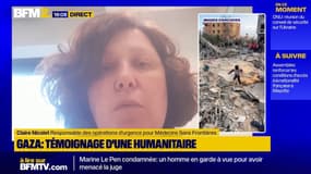 Gaza: "Personne n'est épargné, les humanitaires sont directement touchés", selon Claire Nicolet de Médecins Sans Frontières