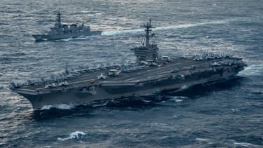 Le porte-avions américain Carl Vinson.