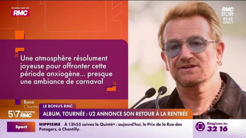 Le bonus RMC : Album, tournée... U2 annonce son retour à la rentrée - 23/03