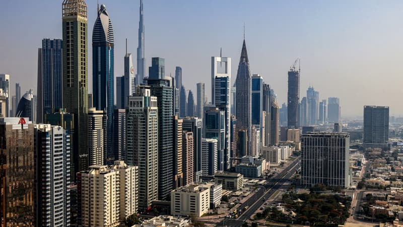 Les buildings le long de la Sheikh Zayed Road, à Dubaï, le 3 juillet 2023.