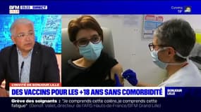 Charles Charani, médecin généraliste à Croix explique que son centre de vaccination vaccine désormais "400/500 personnes par jour"