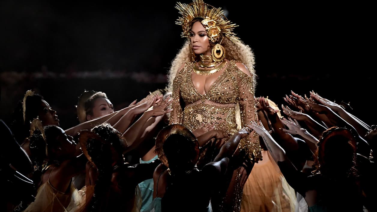 Beyonce lors des Grammy Awards 2017