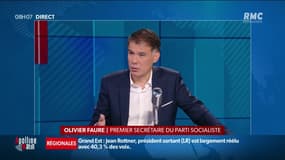Régionales: sur RMC, Olivier Faure appelle au rassemblement du "bloc social et écologique" pour dépasser un "plafond de verre"