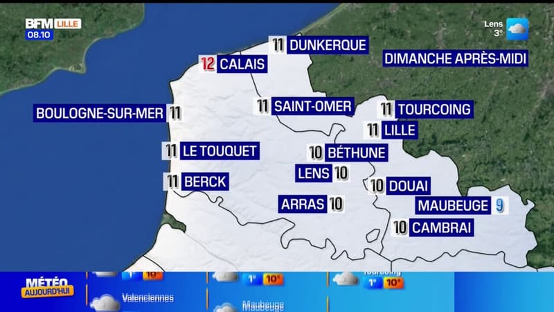 Météo Nord-Pas-de-Calais: des nuages ce samedi, jusqu'à 12°C à Calais