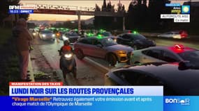 Manifestation des taxis: lundi noir sur les routes provençales