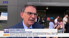 Mort de Jacques Chirac: "ses positions contre le racisme et l'antisémitisme ont marqué les Français", selon David Kimelfeld, président de la métropole de Lyon