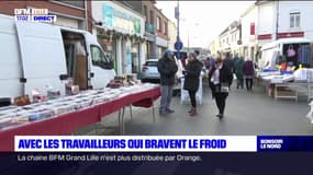 Nord-Pas-de-Calais: les travailleurs s'adaptent au froid