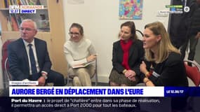 La ministre Aurore Bergé en déplacement ce dimanche dans l'Eure