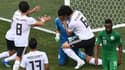 El-Hadary félicité par ses équipiers egyptiens