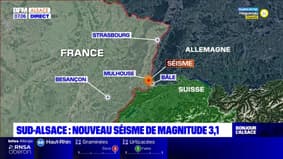 Un nouveau séisme de magnitude 3,1 dans le sud de l'Alsace