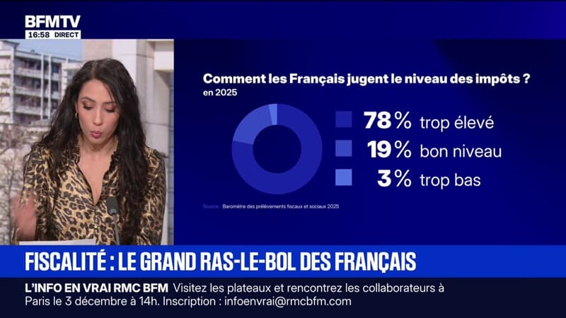 SONDAGE - 78% des Français jugent le niveau des impôts trop élevé