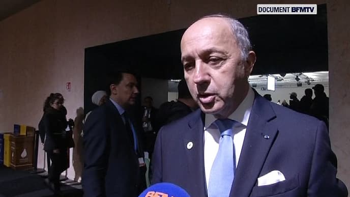 Laurent Fabius au micro de BFMTV, le 11 décembre. 