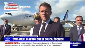 Emmanuel Macron en Nouvelle-Calédonie: "À l'issue de cette journée, des décisions seront prises et des annonces seront faites"