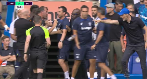 Tuchel en colère contre Conte après l'égalisation lors de Chelsea-Tottenham, le 14 août 2022