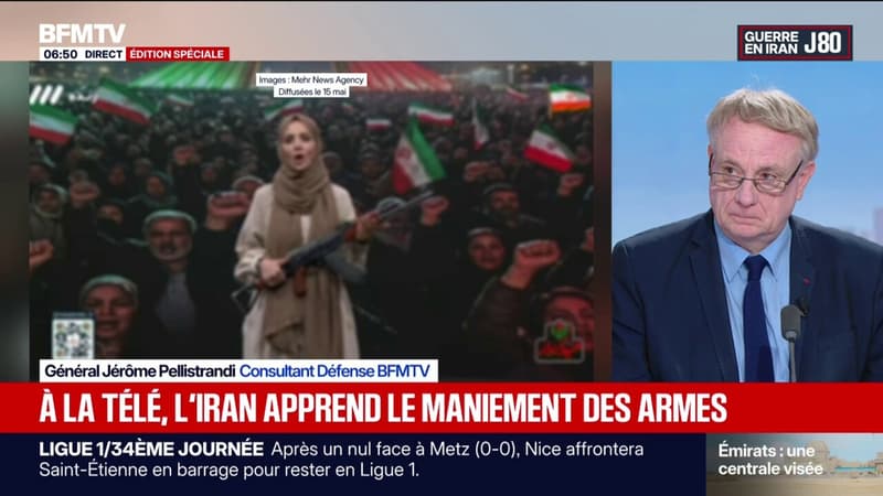 Guerre au Moyen-Orient: dans des images de propagande, l'Iran apprend le maniement des armes à sa population à la télévision