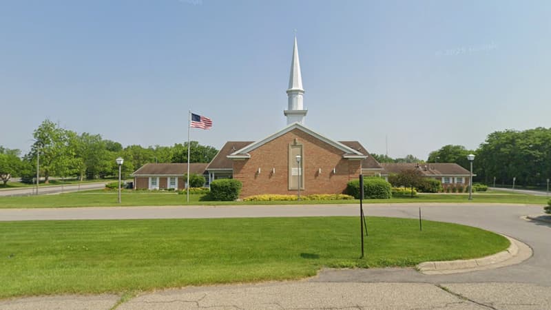 Église mormone à Grand Blanc dans le Michigan en juin 2025