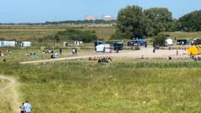 Le camp de migrants situé à Loon-Plage