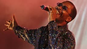 Le chanteur du groupe Kool & The Gang, Ronald Bell, le 6 juillet 2003 au festival de musique Solidays