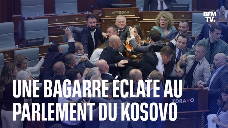 Une bagarre éclate au parlement du Kosovo