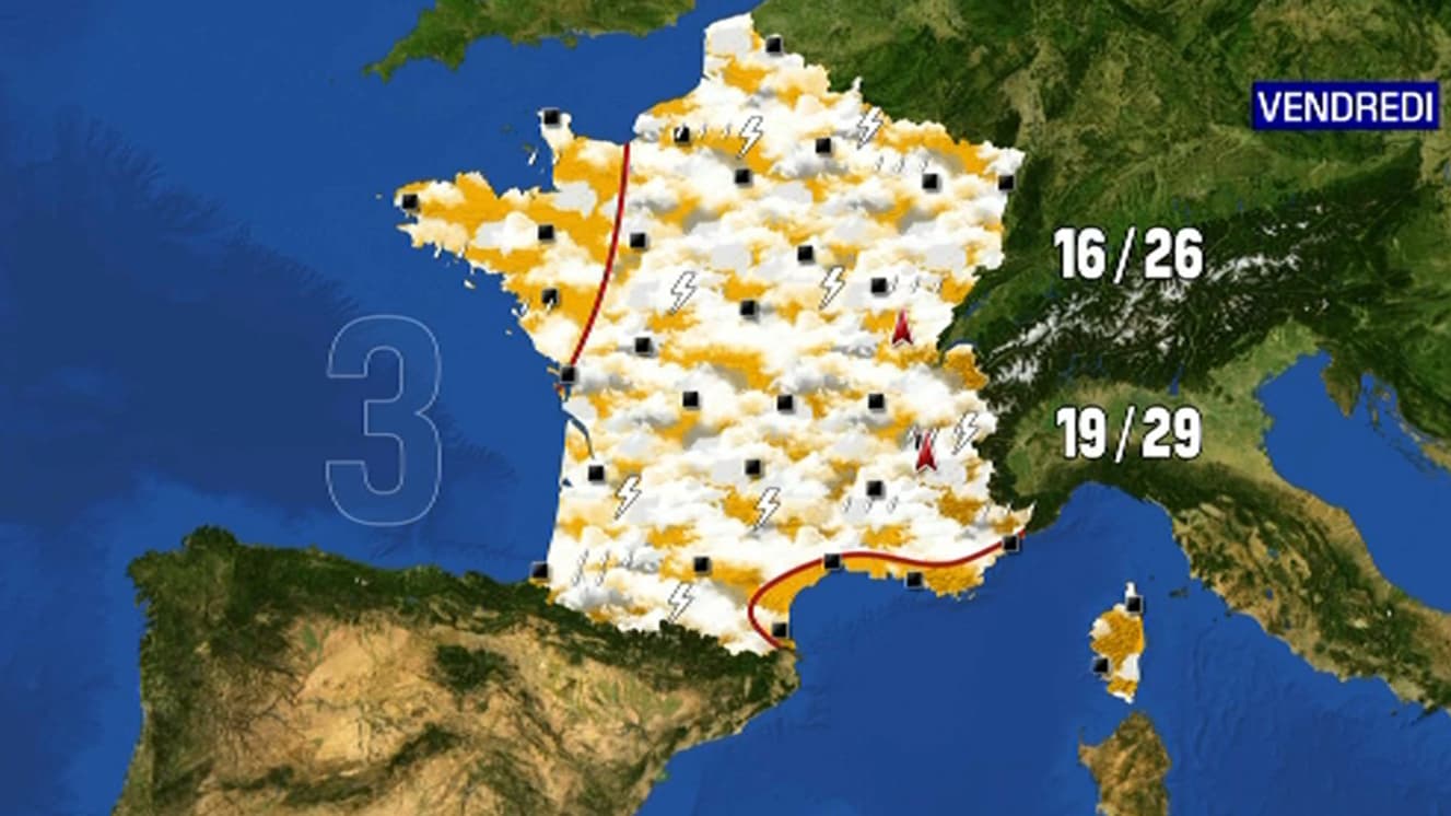 Les orages devraient permettre à la température de diminuer Les orages devraient permettre à la température de diminuer