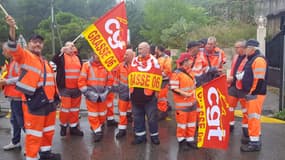 Le personnel de la propreté urbaine de Grasse était en grève ce jeudi 26 septembre 2024