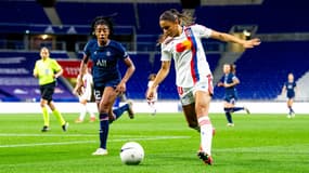 Ashley Lawrence et Delphine Cascarino lors d'OL PSG