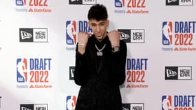 Chet Holmgren lors de la Draft NBA 2022, à New York