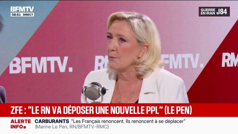 Rétablissement des ZFE: "Le Conseil constitutionnel contraint la volonté exprimée par le peuple", pour Marine Le Pen