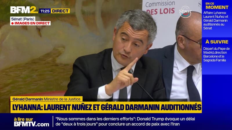 Affaire Lyhanna: Gérald Darmanin appelle les sénateurs à "redonner des pouvoirs" au garde des Sceaux pour "pouvoir appliquer une politique pénale"