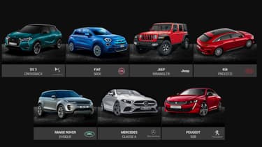 Les 7 candidates au titre de "plus belle voiture de l'année"