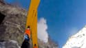 Un Américain a chuté à ski d'une falaise d'environ 40 mètres de hauteurs et s'en est sorti sans une égratignure. 