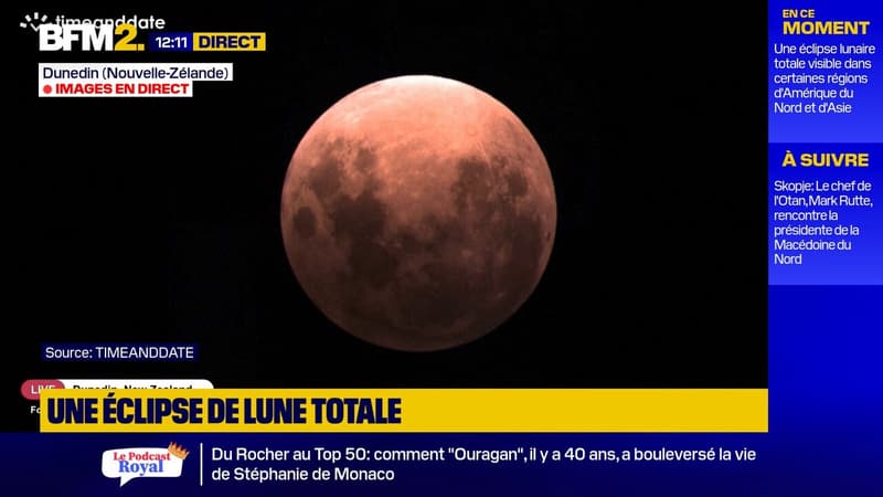 "Lune de sang": les images de l'éclipse lunaire totale
