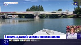 Fortes chaleurs: à Joinville, ruée vers les bords de Marne