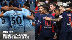 Man City effectif le plus cher d'Europe devant le PSG