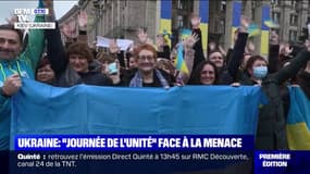À Kiev, les Ukrainiens se rassemblent pour une "journée de l'unité" face à la menace russe