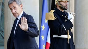 Nicolas Sarkozy à l'Elysée le 25 février 2022