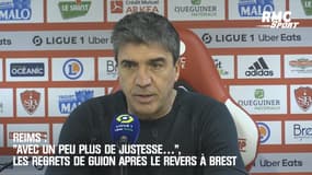 Reims : "Avec un peu plus de justesse…", les regrets de Guion après le revers à Brest