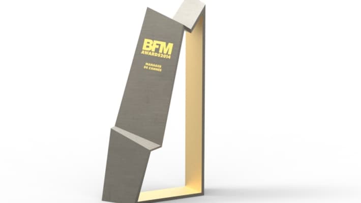 Le nouveau trophée des BFM Awards, designé par Ora Ito