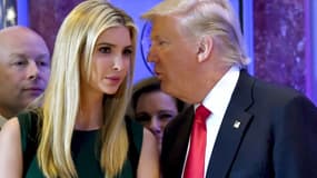 Ivanka Trump et son père Donald Trump en Géorgie, le 4 janvier 2021.