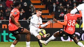 Lionel Messi face à Lorient