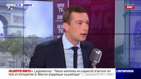 Législatives: pour Jordan Bardella, "il n'y aura pas de groupe Nupes, c'est une alliance électorale"