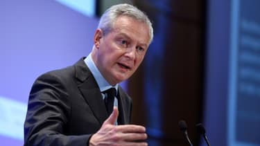 Le ministre de l'Economie Bruno Le Maire, lors d'une conférence de presse à Paris, le 4 mars 2021