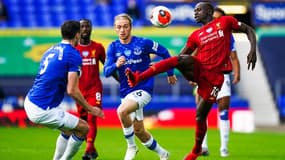 Sadio Mané (Liverpool) face à Everton