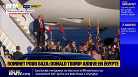 Sommet pour Gaza: Donald Trump est arrivé en Égypte, accueilli par le président égyptien Abdel Fattah al-Sissi #BFM2