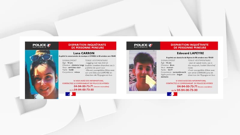 Var: un avis de recherche lancé pour retrouver deux adolescents