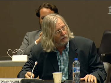 Didier Raoult, le 24 juin 2020, face aux députés