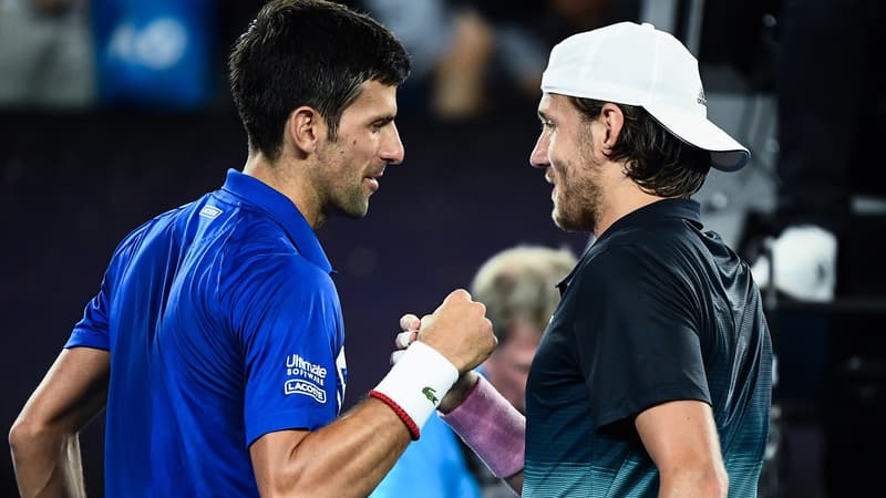 Novak Djokovic et Lucas Pouille
