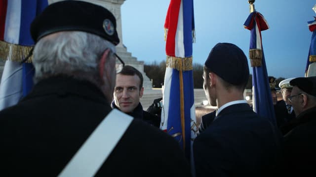 Emmanuel Macron à Arras le 8 novembre 2018