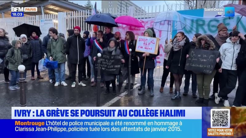 Ivry-sur-Seine: le corps professoral du collège Gisèle Halimi mobilisé depuis lundi pour dénoncer plusieurs dysfonctionnements